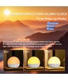 Wake-up Light Lichtwecker, Sonnenaufgangseffekt - Bluetooth 5.3 Lautsprecher, Schlafklänge, dimmbar
