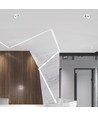 Demo: 30W Ø20 cm Einbaustrahler RA90 - Ausschnitt: Ø18 cm, Maße: Ø20 cm, CCT - 3 Lichtfarben, 3-in-1, weißer Rand