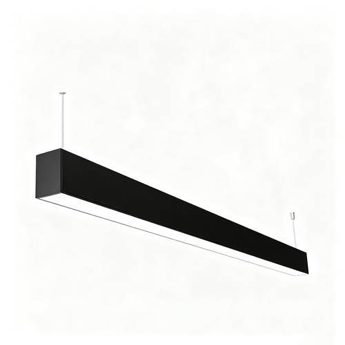 120cm 38/32/24W LED Lichtleiste - CCT, Schwarz, Büroleuchte, inkl. Seilaufhängung