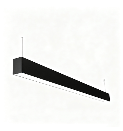 120cm 38/32/24W LED Lichtleiste - CCT, Schwarz, Büroleuchte, inkl. Seilaufhängung