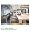 120cm 38/32/24W LED Lichtleiste - CCT, Schwarz, Büroleuchte, inkl. Seilaufhängung
