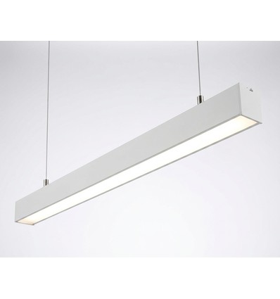 120cm 38/32/24W Lichtleiste - CCT, Weiß, Bürolampe, inkl. Seilaufhängung