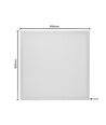 60x60 LED Panel 36W Triac dimmbar - 116lm/w, UGR19, RA92, weißer Rahmen