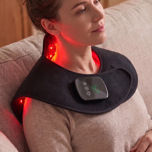 Lichttherapie-Schal für Nacken & Schlüsselbein - Infrarot, mit Timer