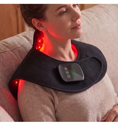 Lichttherapie-Schal für Nacken & Schlüsselbein - Infrarot, mit Timer