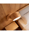 4W Wiederaufladbare Wandleuchte - IP20, Rund, Holzoptik, 360° drehbar, inkl. Leuchtmittel