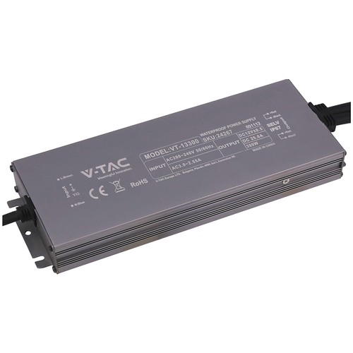 300W / 12V DC Netzteil für LED-Streifen - 25A, IP67 wasserdicht