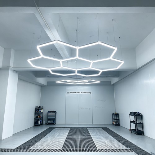 240W RA95 Hexagon LED 7 Felder Komplettset - Inkl. Netzanschluss