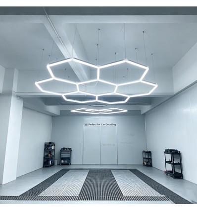 240W RA95 Hexagon LED 7 Felder Komplettset - Inkl. Netzanschluss