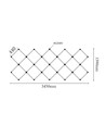 320W RA92 Hexagon LED 14 Felder Komplettset - Inkl. Stromanschluss