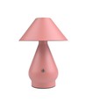 Wiederaufladbare LED Tischleuchte - Pink, Ø16cm, 21,5cm hoch, Touch dimmbar, 3-in-1, IP20