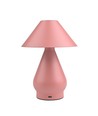 Wiederaufladbare LED Tischleuchte - Pink, Ø16cm, 21,5cm hoch, Touch dimmbar, 3-in-1, IP20