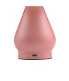 Wiederaufladbare LED Tischleuchte - Pink, Ø16cm, 21,5cm hoch, Touch dimmbar, 3-in-1, IP20