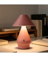 Wiederaufladbare LED Tischleuchte - Pink, Ø16cm, 21,5cm hoch, Touch dimmbar, 3-in-1, IP20