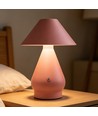 Wiederaufladbare LED Tischleuchte - Pink, Ø16cm, 21,5cm hoch, Touch dimmbar, 3-in-1, IP20