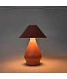 Wiederaufladbare LED Tischleuchte - Pink, Ø16cm, 21,5cm hoch, Touch dimmbar, 3-in-1, IP20