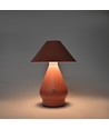 Wiederaufladbare LED Tischleuchte - Pink, Ø16cm, 21,5cm hoch, Touch dimmbar, 3-in-1, IP20