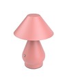 Wiederaufladbare LED Tischleuchte - Pink, Ø16cm, 21,5cm hoch, Touch dimmbar, 3-in-1, IP20