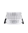 10W Ø8,5cm Einbaustrahler dimmbar RA99 - IP54, Lochausschnitt: Ø7,5 cm, Maße: Ø8,5 cm, weißer Rand