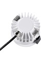 10W Ø8,5cm Einbaustrahler dimmbar RA99 - IP54, Lochausschnitt: Ø7,5 cm, Maße: Ø8,5 cm, weißer Rand