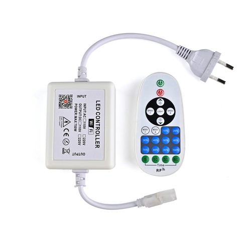 230V WiFi Smart Home Dimmer - Inkl. Endkappe, für 230V (Slim COB), Memory-Funktion, max. 50 m