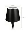 Wiederaufladbare LED Flaschenleuchte - Schwarz, Touch dimmbar, 3in1, IP20