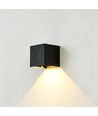 3W CUBIC PRO Wandleuchte - IP65, Schwarz, durchschleifbar, verstellbar, eckig, Außen, inkl. Leuchtmittel