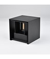 3W CUBIC PRO Wandleuchte - IP65, Schwarz, durchschleifbar, verstellbar, eckig, Außen, inkl. Leuchtmittel