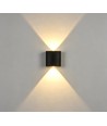 2W Wandleuchte - IP65, schwarz, Up/Down, Außenbereich, inkl. Leuchtmittel