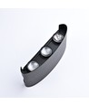 6W CUBIC PRO Wandleuchte - IP65, Schwarz, durchschleifbar, verstellbar, eckig, Up/Down, Außen, inkl. Leuchtmittel