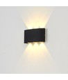 6W CUBIC PRO Wandleuchte - IP65, Schwarz, durchschleifbar, verstellbar, eckig, Up/Down, Außen, inkl. Leuchtmittel