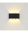 6W CUBIC PRO Wandleuchte - IP65, Schwarz, durchschleifbar, verstellbar, eckig, Up/Down, Außen, inkl. Leuchtmittel