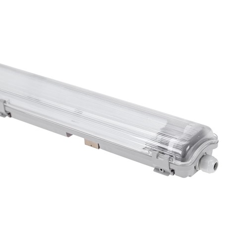 150cm Limea T8 LED-Armatur, durchverdrahtet - Für 2x 150cm LED-Röhren, IP65 wasserdicht