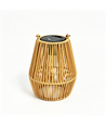 Solar Rattan Laterne – Boho Gartenlampe mit Dämmerungssensor, IP44