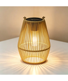 Solar Rattan Laterne – Boho Gartenlampe mit Dämmerungssensor, IP44