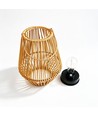 Solar Rattan Laterne – Boho Gartenlampe mit Dämmerungssensor, IP44
