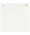 Goldene Esstischlampe 126cm - 18W LED, 2800K, inkl. Seilaufhängung