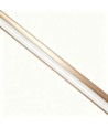 Goldene Esstischlampe 126cm - 18W LED, 2800K, inkl. Seilaufhängung