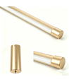 Goldene Esstischlampe 126cm - 18W LED, 2800K, inkl. Seilaufhängung