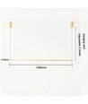 Goldene Esstischlampe 126cm - 18W LED, 2800K, inkl. Seilaufhängung