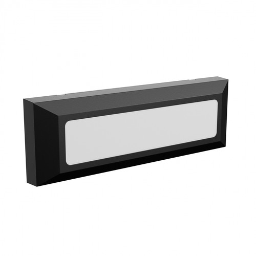 6W LED Treppenlicht, CCT - 3 Lichtfarben, IP54, schwarz, Außenwandleuchte