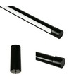 Schwarze Esstischlampe 126cm - 18W LED, 2800K, inkl. Seilaufhängung