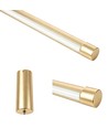 126cm dimmbare Esstischlampe - Gold, 18W LED, inkl. Seilaufhängung