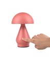 Wiederaufladbare LED-Tischleuchte - Pink, Ø15cm, 22cm hoch, Touch dimmbar, 3in1, IP20