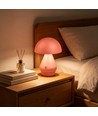 Wiederaufladbare LED-Tischleuchte - Pink, Ø15cm, 22cm hoch, Touch dimmbar, 3in1, IP20