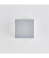 6W CUBIC PRO Wandleuchte - IP65, Silbergrau, durchschleifbar, verstellbar, eckig, Up/Down, Innen/Außen, inkl. Leuchtmittel