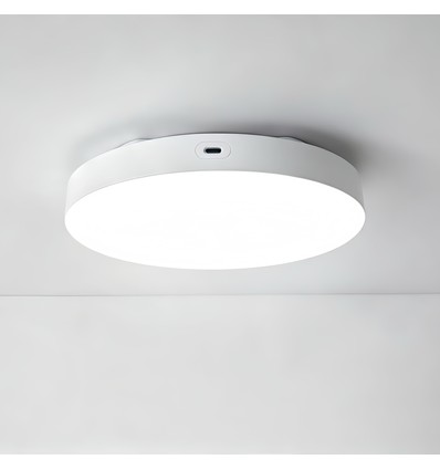Wiederaufladbare LED Deckenleuchte mit Sensor - Mikrowellensensor, Ø20cm, 6W, CCT, Weiß
