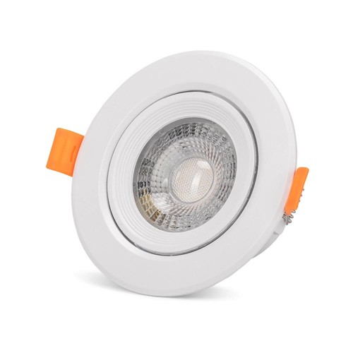 7W Ø10cm LED Einbaustrahler - Lochausschnitt: Ø8 cm, Maße: Ø10 cm, Integrierter Treiber