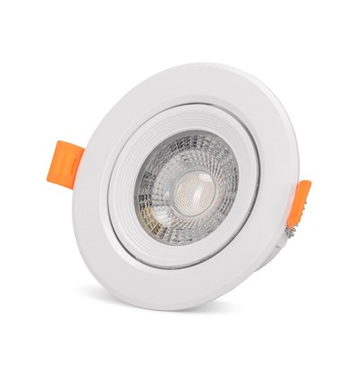 7W Ø10cm LED Einbaustrahler - Lochausschnitt: Ø8 cm, Maße: Ø10 cm, Integrierter Treiber