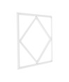 60x60 V-Tac 64W LED Panel Diamond-in-Square - 595x595mm, Lifud Treiber, flimmerfrei, 6500K